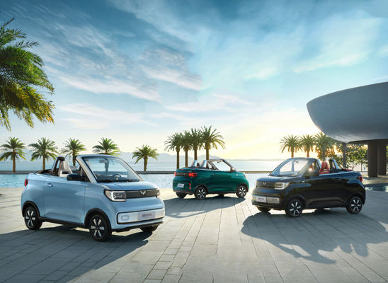 Mini EV coches de Wuling Hongguang los 280KM con 2 puertas 2 asientos