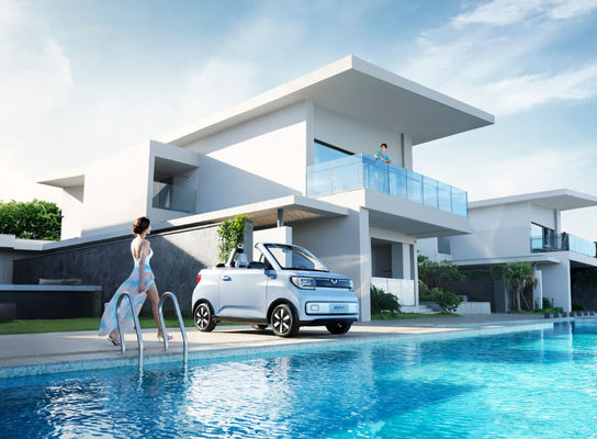 Mini EV coches de Wuling Hongguang los 280KM con 2 puertas 2 asientos