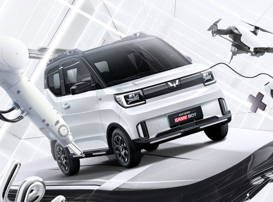 Tamaño compacto de los mini EV de los coches del 120-170KM de Wuling Ev del coche 3 asientos de las puertas 4